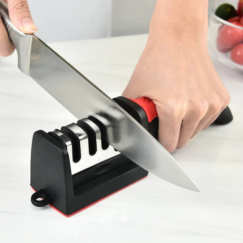 Amolador de Facas de Cozinha 4 em 1