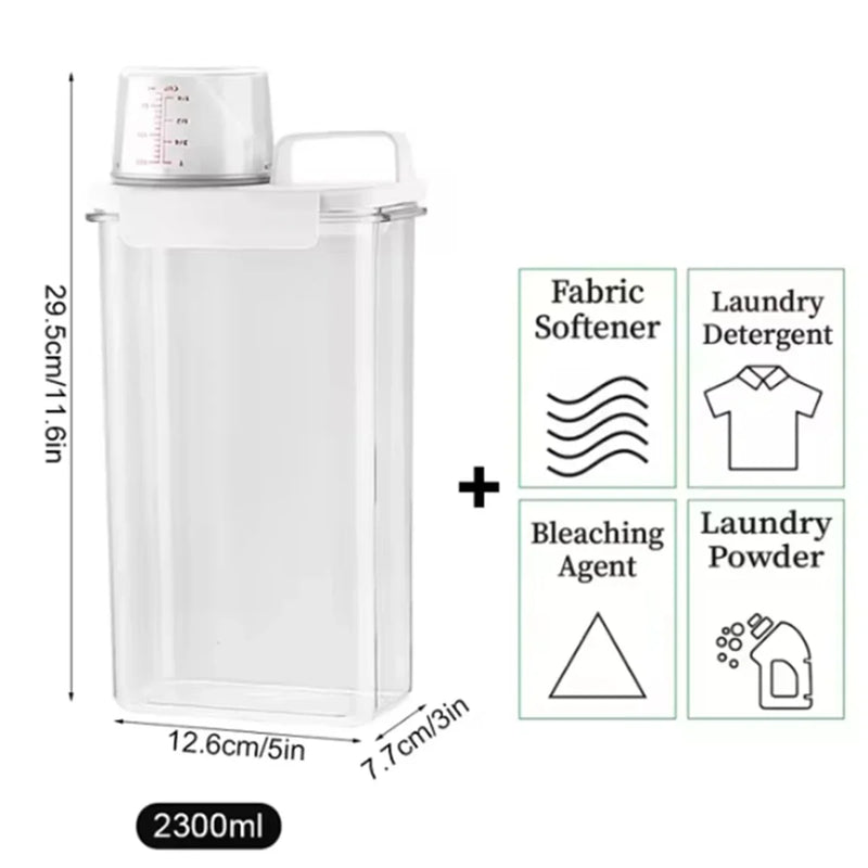 Caixa Hermética Multiuso com Tampa Medidora – 1100ml / 1800ml / 2300ml