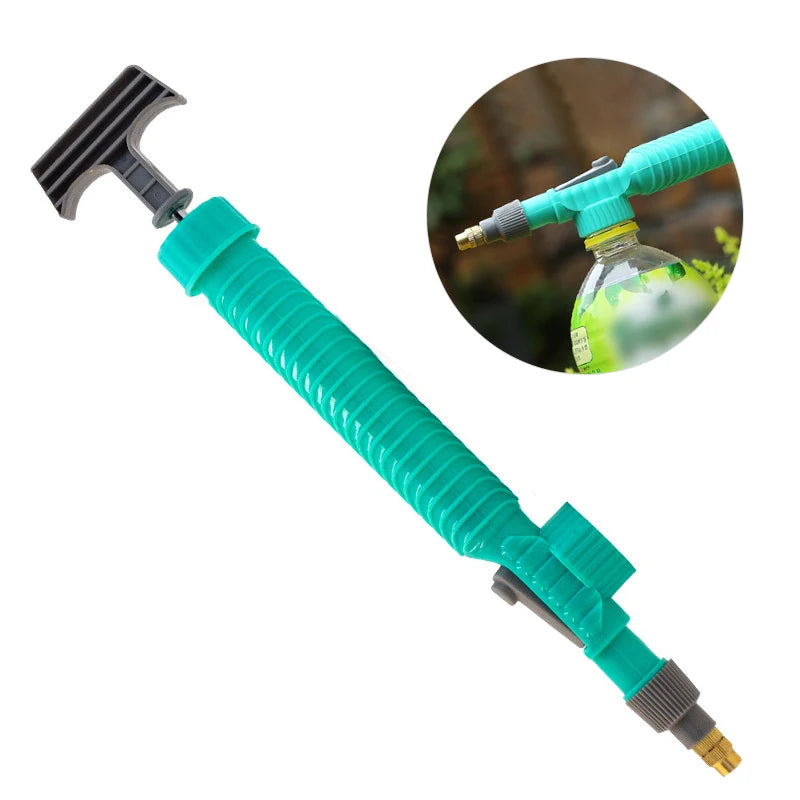 Bomba de Ar de Alta Pressão com Pulverizador Manual – Bico Ajustável para Garrafas PET