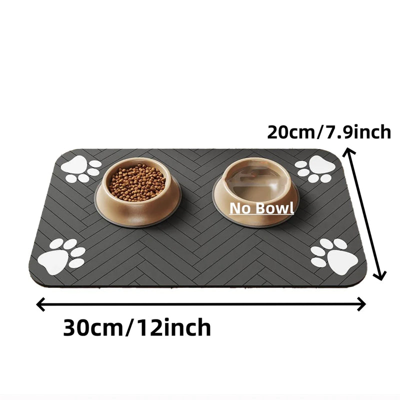 Tapete Absorvente Impermeável para Alimentação de Pets