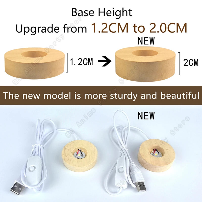 Luz Noturna LED 3D com Bola de Cristal – Galáxia, Sitema Solar, Saturno e Lua