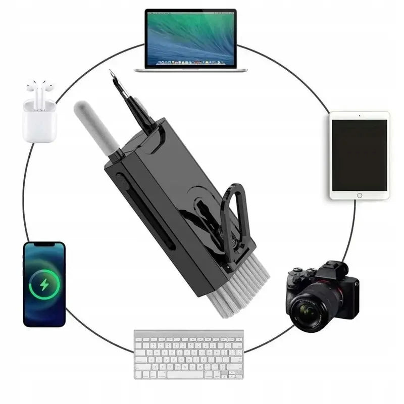 Kit de Limpeza 8 em 1 para Teclado, Fones de Ouvido, Celular e Eletrônicos em Geral