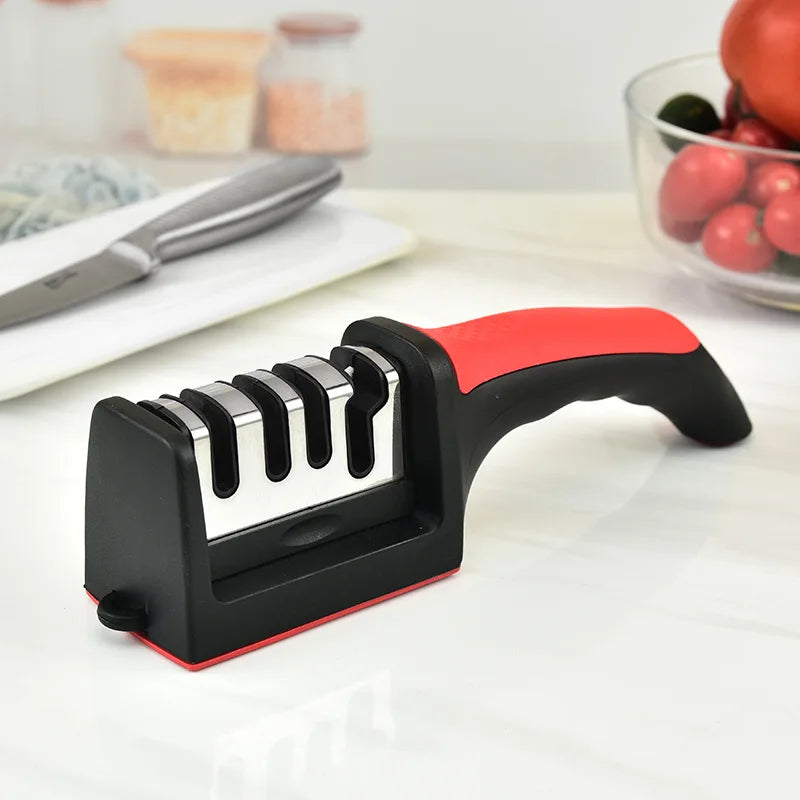Amolador de Facas de Cozinha 4 em 1