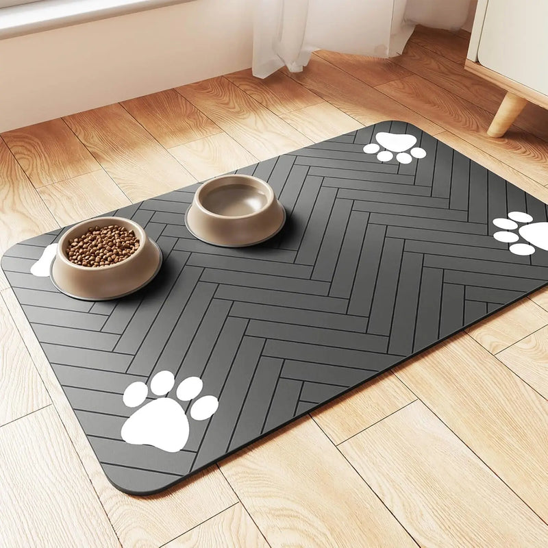 Tapete Absorvente Impermeável para Alimentação de Pets