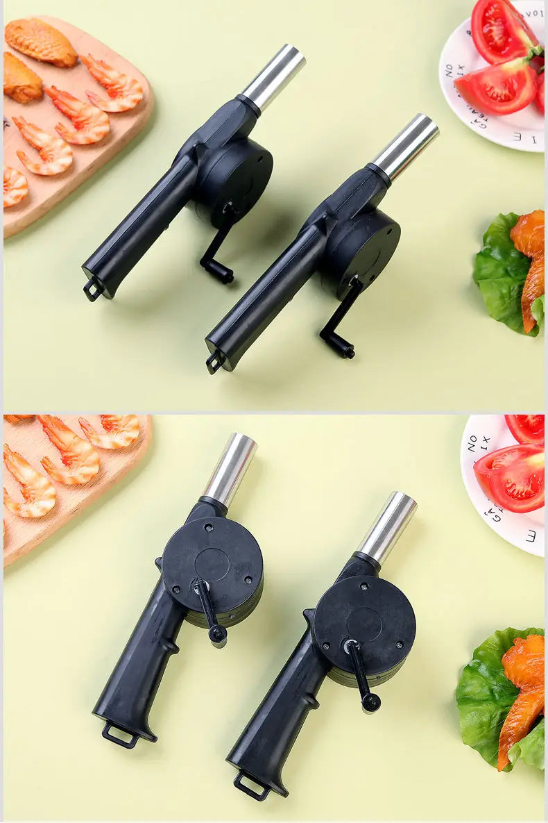 Soprador de Mão Portátil para Churrasco