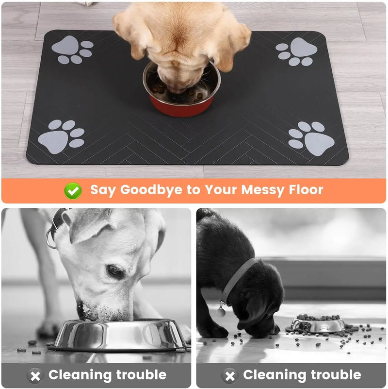 Tapete Absorvente Impermeável para Alimentação de Pets